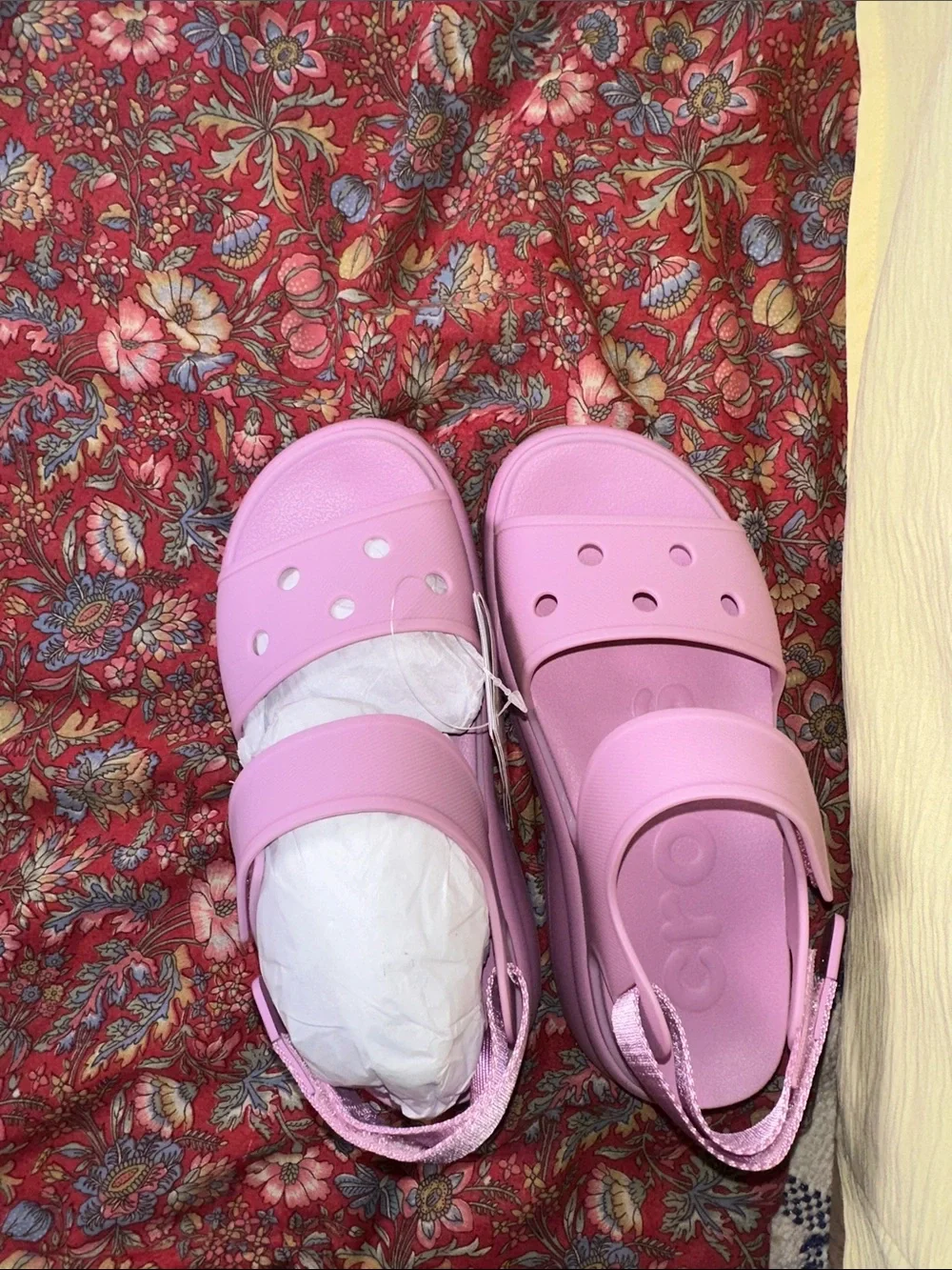 CROCS Kids Platform Sandals - Lavender Pink